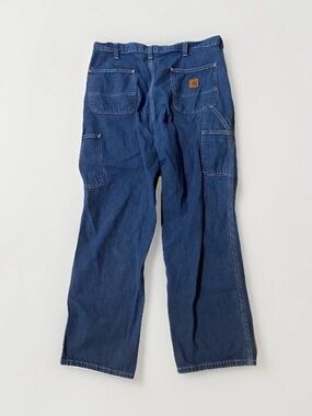 Carhartt 36/30 Dungaree Fit men carpenter workwear blue jeans